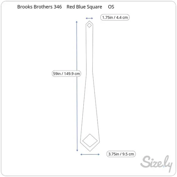 Brooks Brothers 346 Red Blue Squares Pattern Pure Silk Mens Necktie Tie Ties USA - Picture 3 of 3